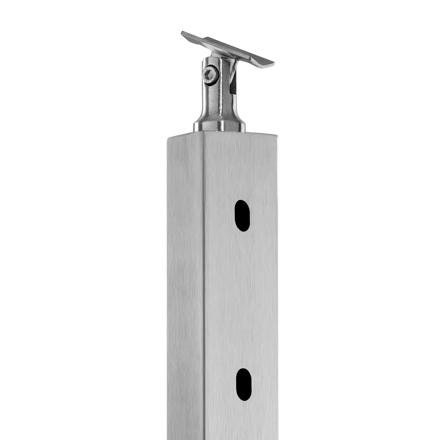 VEVOR Cable Railing Post Level Deck Stair Post 36 X 0.98 X 1.97 Cable Handrail Post Stainless Steel Wire Drawing Deck Railing Pre-Drilled Pickets with Mounting Bracket Stair Railing Kit Silver