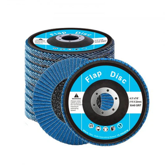VEVOR Flap Discs 4-1/2 X 7/8 Sanding Disc for Angle Grinder 40 Grit 10 Packs