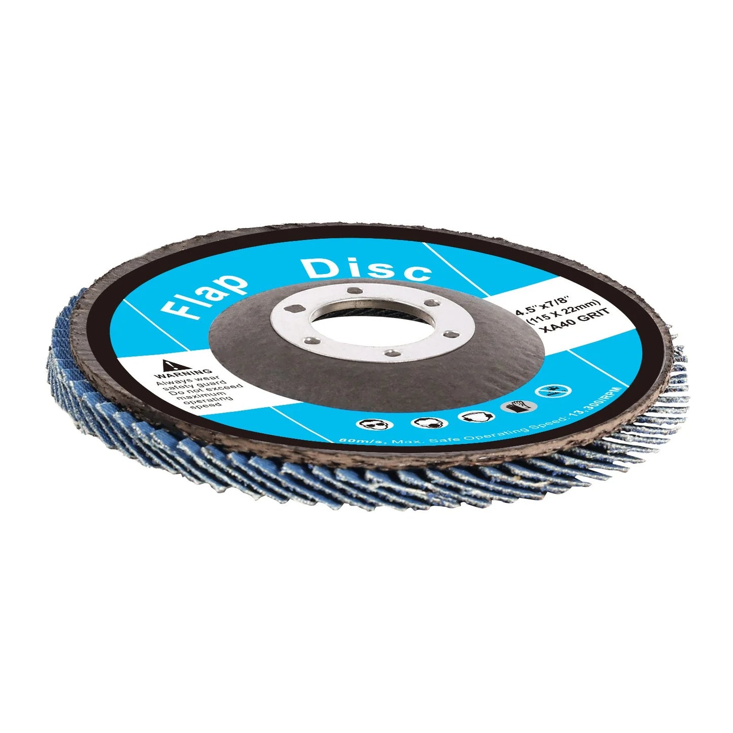 VEVOR Flap Discs 4-1/2 X 7/8 Sanding Disc for Angle Grinder 40 Grit 10 Packs