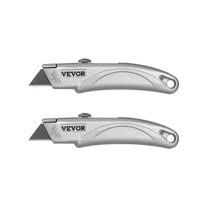 VEVOR Utility Knife Retractable Box Cutter with SK5 Sharp Blades Quick Change