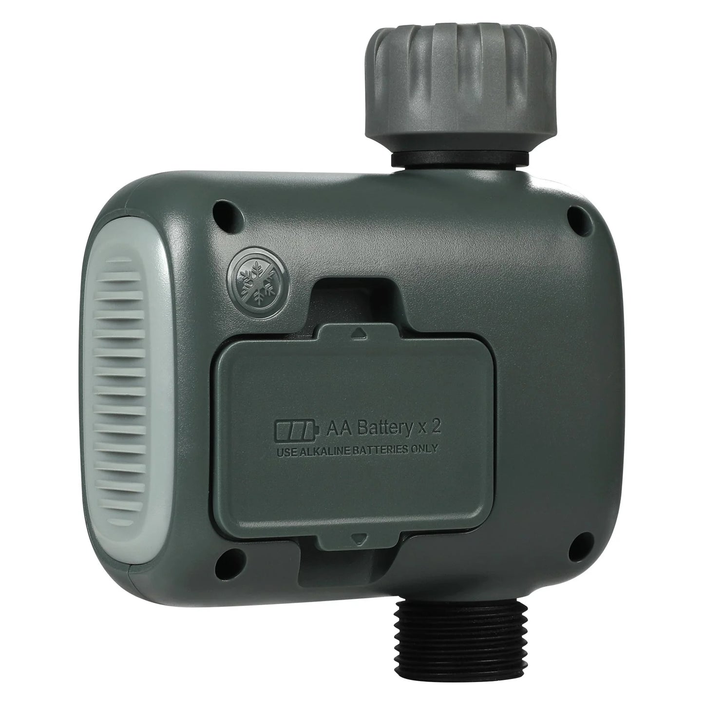 VEVOR Wifi Sprinkler Timer, Single Outlet, Smart Hose Faucet Water Timer with Brass Inlet, APP Control via 2.4Ghz Wifi or Bluetooth, Voice Control with Alexa Google Assistant, IPX6 for Yard Watering