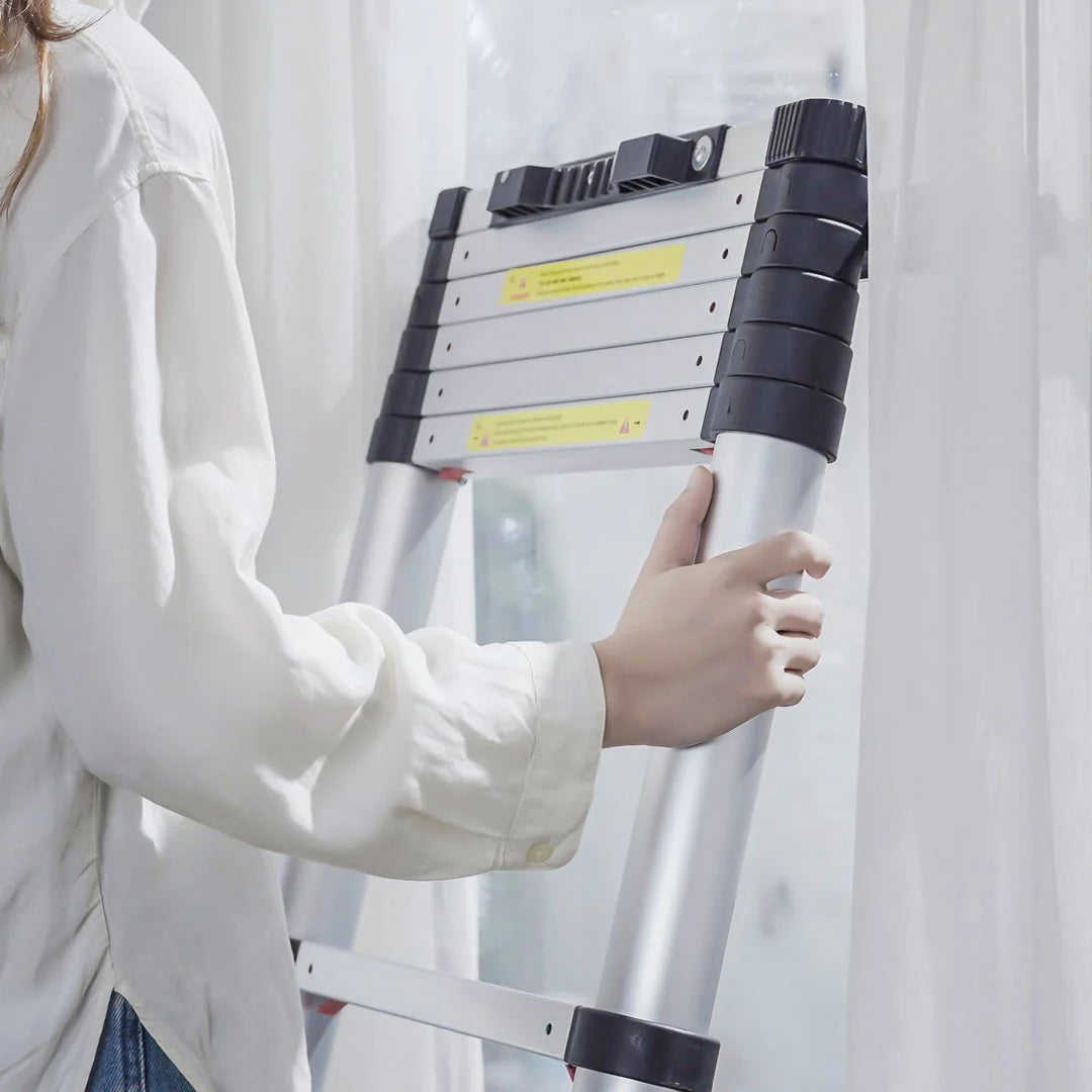 VEVOR Telescoping Ladder Aluminum Extension Step 12.5 Ft Multi-Purpose Portable