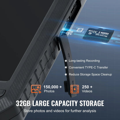 VEVOR Endoscope Camera with Lights Triple Lens Borescope 16.4FT Cable 5 Screen