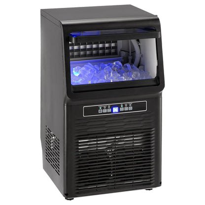 VEVOR Commercial Ice Maker, 70Lbs/24H, Ice Maker Machine, 36 Ice Cubes in 12-15 Minutes, Freestanding Cabinet Ice Maker with 11Lbs Storage Capacity LED Digital Display, for Bar Home Office Restaurant