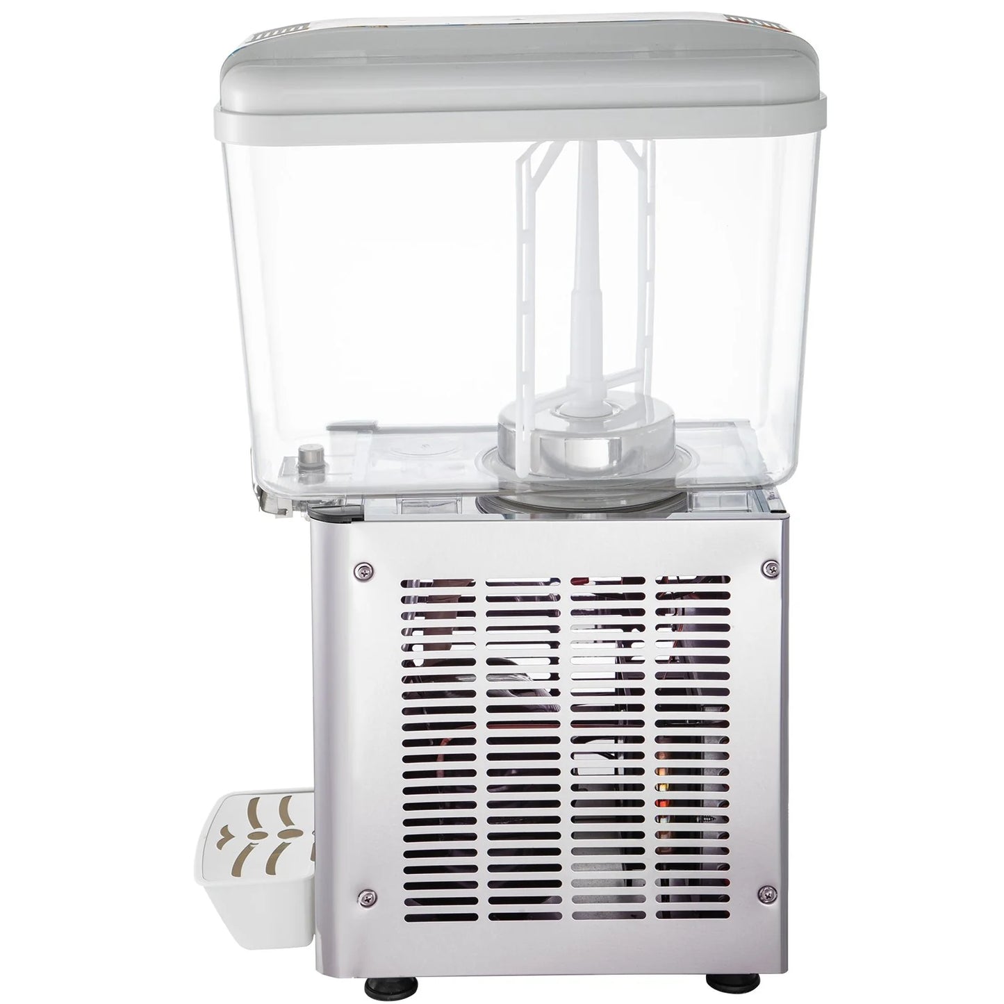 VEVOR Commercial Beverage Dispenser, 4.8 Gallon 1 Tank Cold Beverage Dispenser, 200W Food Grade Material Stainless Steel Commercial Juice Dispenser with Thermostat Controller for Cold Drink