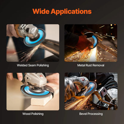 VEVOR Flap Discs 4-1/2 X 7/8 Sanding Disc for Angle Grinder 40 Grit 10 Packs