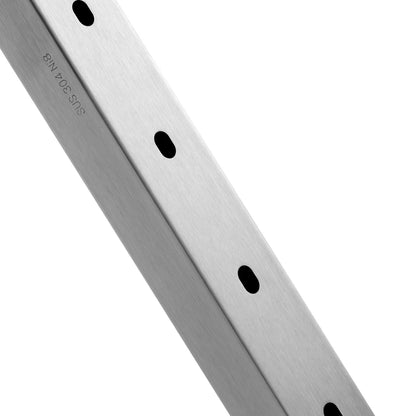 VEVOR Cable Railing Post Level Deck Stair Post 36 X 0.98 X 1.97 Cable Handrail Post Stainless Steel Wire Drawing Deck Railing Pre-Drilled Pickets with Mounting Bracket Stair Railing Kit Silver