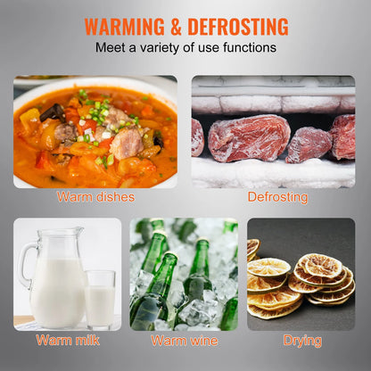 VEVOR Electric Warming Tray, 16.5 X 11 Portable Tempered Glass Heating Tray with Temperature Control (65-90¡Æ), Perfect for Dinner, Catering, House, Parties, Events, Entertaining and Holiday, Black