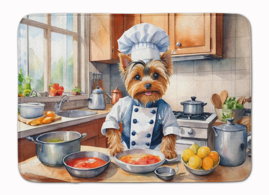 Yorkie Yorkshire Terrier the Chef Memory Foam Kitchen Mat