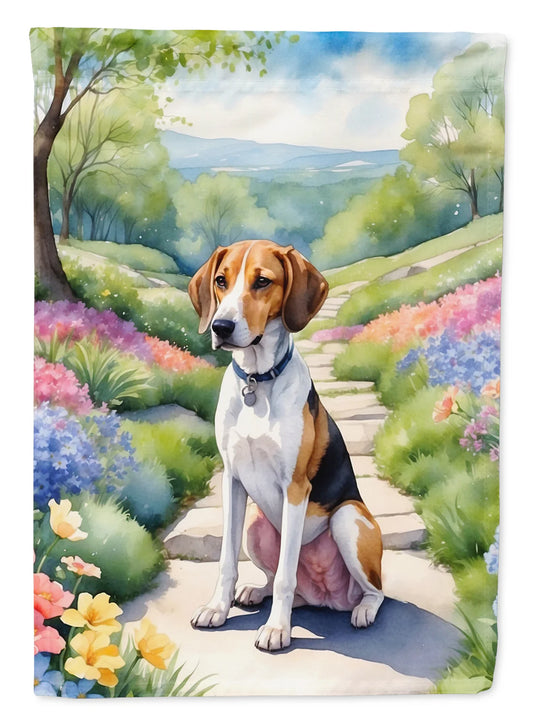 American Foxhound Spring Garden Garden Flag