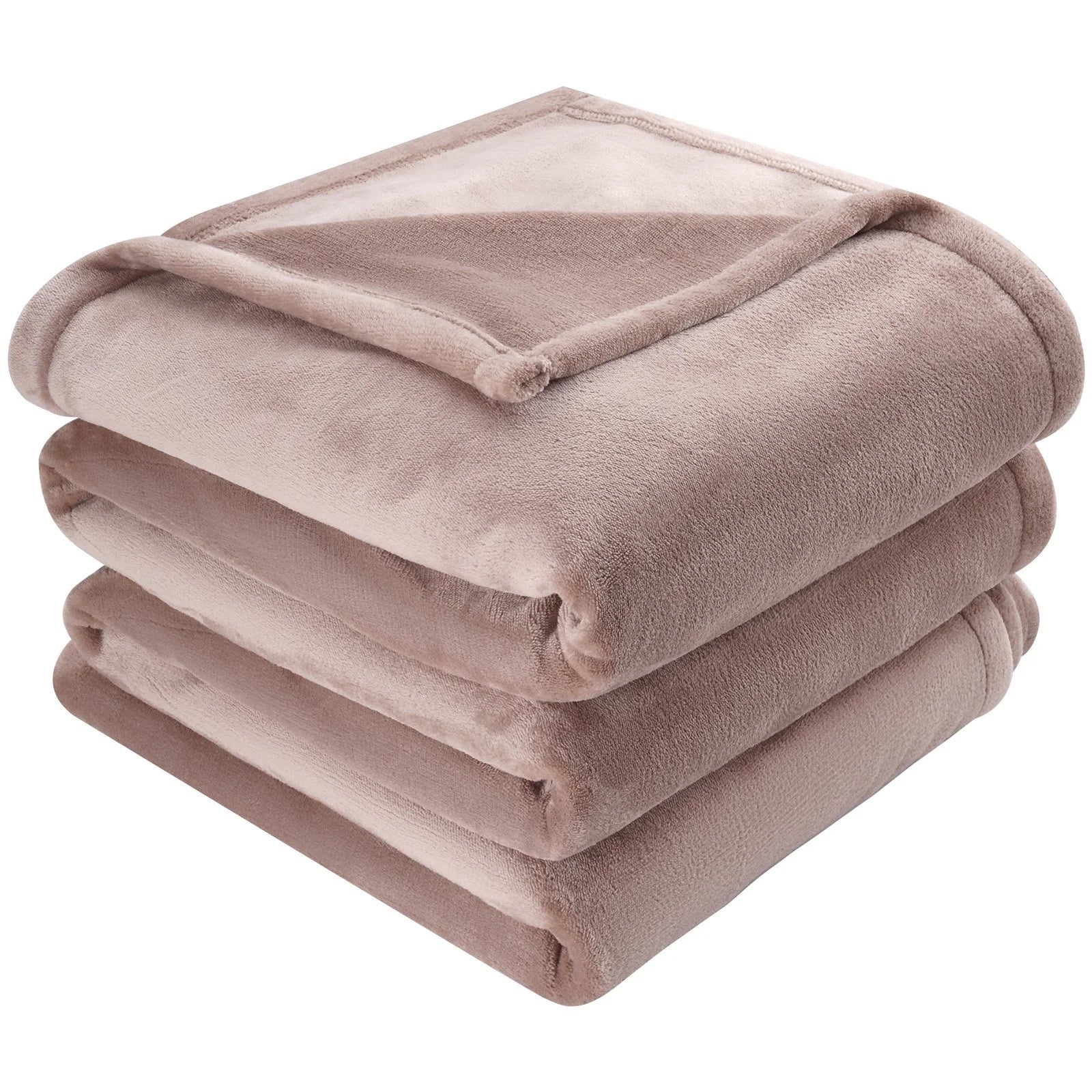 VEVOR Heated Blanket Electric Throw, 84 X 90 Queen Size, Soft Flannel Heating Blanket with 10 Hours Timer Auto-Off & 5 Heating Levels, Dual Control, Machine Washable, ETL & FCC Certification (Beige)